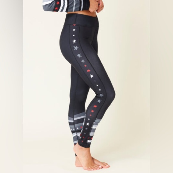 Krimson Klover Dream On Star Striped Graphic Leggings - Picture 1 of 9